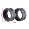 LAFEINA 1/10 RC On-Road Car Rubber Tires and Plastic Wheels Rims for 1:10 RC On Road Touring Cars Run-Flating Car (C, Gold) view 2
