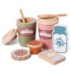 MONT PLEASANT Kids Coffee Playset, Wooden Montessori Toy Play Kitchen Accessories with Coffee Cups, Espresso & Milk, Toddler Pretend Play Coffee Toy Kitchen Set Boys and Girls Birthday Gift view 1