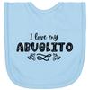 inktastic I Love My Abuelito with Hearts Newborn Bib Light Blue 3f2ca view 1