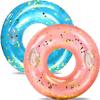 2PCS Extra Large Adult Hawaiian Swimming Rings 48 Inch Pool Tubes Circle Floaty,Oversize Tubes for Floating Float Fun Summer Beach XL Swimming Raft Wedding Party Supplies (TM-Pink&Blue) view 1