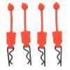 4Pcs 1/10 RC Clips RC Body Clips Universal Car Shell Bolt Latch Clip RC Car Clips Pins Replacement Model Car Shell Accessory (Red) view 1