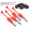 4Pcs 1/10 RC Clips RC Body Clips Universal Car Shell Bolt Latch Clip RC Car Clips Pins Replacement Model Car Shell Accessory (Red) view 2