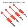 4Pcs 1/10 RC Clips RC Body Clips Universal Car Shell Bolt Latch Clip RC Car Clips Pins Replacement Model Car Shell Accessory (Red) view 4