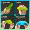 Fidget Worm Toy - Fidget Toys Adults | Sensory Toys for Kids with Autism & ADHD | Fidgets for Kids & Teens | Calming Tools for Stress | 2-Pack Quiet Fidget Toys for Desk & Classroom (Green+Blue,Small) view 2