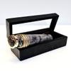 Antique Black Liquid Wheel Kaleidoscope Vintage Maritime Optical Brass Collectible Nautical Gift Wooden Box view 3