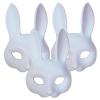 Alodidae White Bunny Mask 3pcs DIY Rabbit Costume Masks Easter Halloween Party Accessory view 1