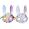 Alodidae White Bunny Mask 3pcs DIY Rabbit Costume Masks Easter Halloween Party Accessory view 3