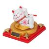 Fortune Cat Statue, Solar Swing Arm, Lucky Cat Ornament, Home Car Dashboard Decor, All Ages (Small) view 4