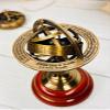 Brass Armillary Sphere Astrolabe Nautical Marine Tabletop Globe Armillary Sphere Globe Spherical 5 Inch view 2