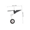 Rc Airplane Landing Gear Kit Tail Wheel Stand for Model Aircraft Accessories Sturdy Stable Design view 2