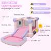 AKEYDIY Bounce House, Pastel Bouncer with Slide, Pink Inflatable Jumping Bouncy Castle for Kids Birthday Party Gifts Outdoor & Indoor, UL Blower Included view 4