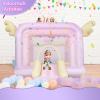 AKEYDIY Bounce House, Pastel Bouncer with Slide, Inflatable Jumping Bouncy Castle for Kids Girls Birthday Party Gifts Outdoor & Indoor Play Equipment, UL Blower Included view 3