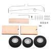 ZJchao RC Plane Landing Gear, RC Plane Accessories Main Landing Gear Wheel Kit Universal DIY Fixed Wing Model Aircraft Landing Gear Wheel Set RC Airplane Front Landing Gear RC Accessories view 4