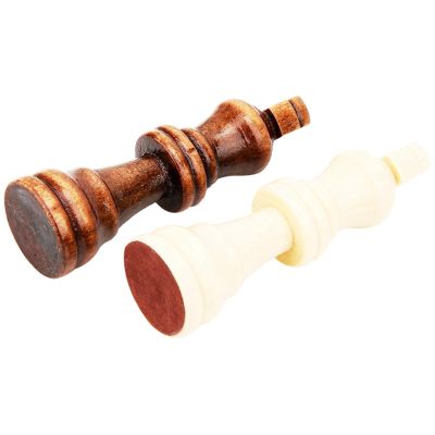 32PCS Wooden International Chess Game Set Wood Pieces Without Chessboard Interactive, Multifunctional Accessory for Home Use