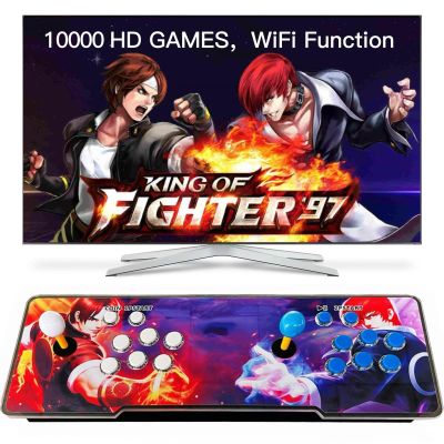 FVBADE[10000 in 1] 18S Pro Pandora Box Arcade Game Console WiFi Function to Add More Games Compatible PC & Projector & TV ,3D Games 4 Players Category Favorite List Save/Search/Hide/Pause
