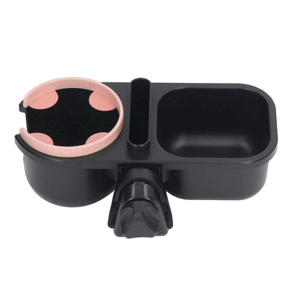 3 in 1 Stroller Bottle Holder Prevent Slip 360 Degrees Rotating Drink Cup Holder with Phone Holder, Multifunctional Accessory for Home Use (Pink)