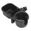 3 in 1 Stroller Bottle Holder Prevent Slip 360 Degrees Rotating Drink Cup Holder with Phone Holder, Multifunctional Accessory for Home Use (Black) view 4