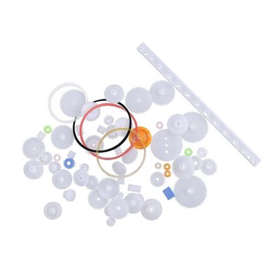 WOONEKY 60pcs Mechanical Set Premium Plastic Gear Assortment for Toy Cars and Mechanical Projects Versatile and Lightweight Parts