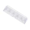 ERINGOGO Visible Chips Box Stylish Transparent Poker Chip Storage Container with Reasonable Partition Design for Organized Gameplay Holds up to Room view 1