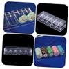 ERINGOGO Visible Chips Box Stylish Transparent Poker Chip Storage Container with Reasonable Partition Design for Organized Gameplay Holds up to Room view 3