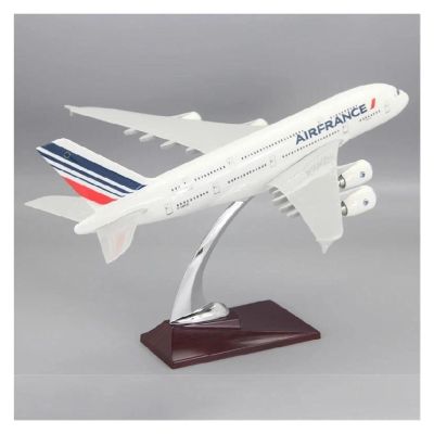 Scale Aircraft 36cm 1:160 for Air France Plane A380 Model Plane Diecast Plane Model with Landing Geal Suitable for Display