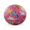 Crocodile Creek Playground Ball - Durable Rubber Ball for Kids Ages 3 and Up - Bouncy Inflatable Ball for Kickball, Indoor Games, and Outdoor Sports - PVC-Free - Pretty Ponies - 7-inch Diameter view 1