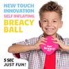 Tryeht   Ball 5" - Pump Free Playground Easy Grip Instant Healing Rubber Ball | Handball, Dodgeball, Mini Soccer Vollyball, Stress Support, Tension Sensory (Pink) view 4