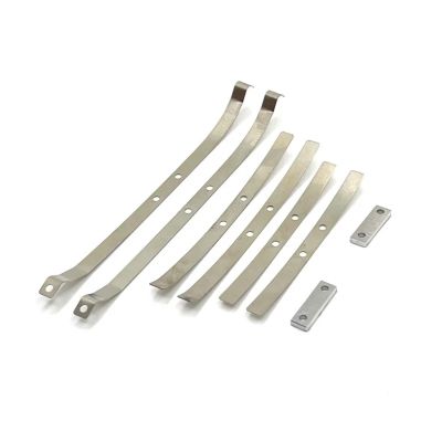 RC Car Parts for MN82 LC79 Steel Rear Axle Shock Absorber Leaf Springs Mount Decoration 1/12 RC Car Upgrade Parts Replacement Car Accessories(Leaf Springs)