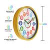 Park Madison 12 Inch Kids Learning Clock - Silent, Non-Ticking, Teaches Analog Time - Ideal for Bedrooms, Classrooms, Gifting view 3