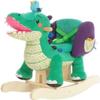 labebe Child Rocking Horse Toy, Stuffed Animal Rocking Horse, Green Crocodile Plush Rocker Toy for Kid 6 Month -3 Years, Wooden Rocking Horse Chair/Rocker/Animal Ride on view 1