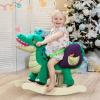labebe Child Rocking Horse Toy, Stuffed Animal Rocking Horse, Green Crocodile Plush Rocker Toy for Kid 6 Month -3 Years, Wooden Rocking Horse Chair/Rocker/Animal Ride on view 3