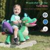 labebe Child Rocking Horse Toy, Stuffed Animal Rocking Horse, Green Crocodile Plush Rocker Toy for Kid 6 Month -3 Years, Wooden Rocking Horse Chair/Rocker/Animal Ride on view 4