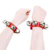 2 Children Wrist Bells, Ankle Ring Toy Bracelet Bell Foot Rattles for Kids (Red view 2