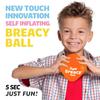 Tryeht   Ball 5" - Pump Free Playground Easy Grip Instant Healing Rubber Ball | Handball, Dodgeball, Mini Soccer Vollyball, Stress Support, Tension Sensory (Orange) view 4