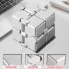 Bonison Infinity Cube Fidget Desk Accessory for Adults, Premium Aluminum Alloy Focus Tool with Carrying Case, Quiet Metal Device for Office, Meetings & Travel view 3