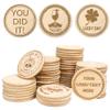 100-1000 Custom Wooden Drink Tokens, 40mm Double Side Drink Chips Engraved with Your Logo/Text/Design, Personalized Wood Round Event Favors,Bar Chips, Parties,Wedding,Game Nights & Corporate Events view 1
