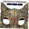 Totority Scary Goat Skull Mask for Halloween Unique Animal Prop for Parties Festivals and Cosplay Events Creative Decorative Face Accessory for Festive Atmosphere view 4