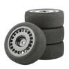 4Pcs 68mm Foam Tire Sponge Tyre Wheel Rim Set for Wltoys 144001 124016 124017 124018 124019 104001 RC Car Upgrade Parts(Black) view 1