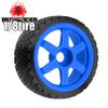 100mm 1/7 1/8 RC On-Road tires 4 Pcs Nylon Plastic wheel Road Touring tires 17mm Hex Suitable for most 1/8 RC On-Road cars such as ARRMA Feishen Tekno MP10 ZD KM C3 W199 (Blue) view 4