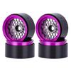 4Pcs Aluminum 1.9" Beadlock Wheel Rims for 1/10 SCX10 Pro TRX4 VS4-10 Gen8 Upgrade Parts (Titanium) view 1