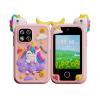 lumthou Kids Smart Phone for Girls, Christmas Birthday Gifts for Girls Age 3-10 Kids Toys Cell Phone, 2.8" Touchscreen Toddler Learning Play Toy Phone with Dual Camera, Game, Music Player,Pink view 1