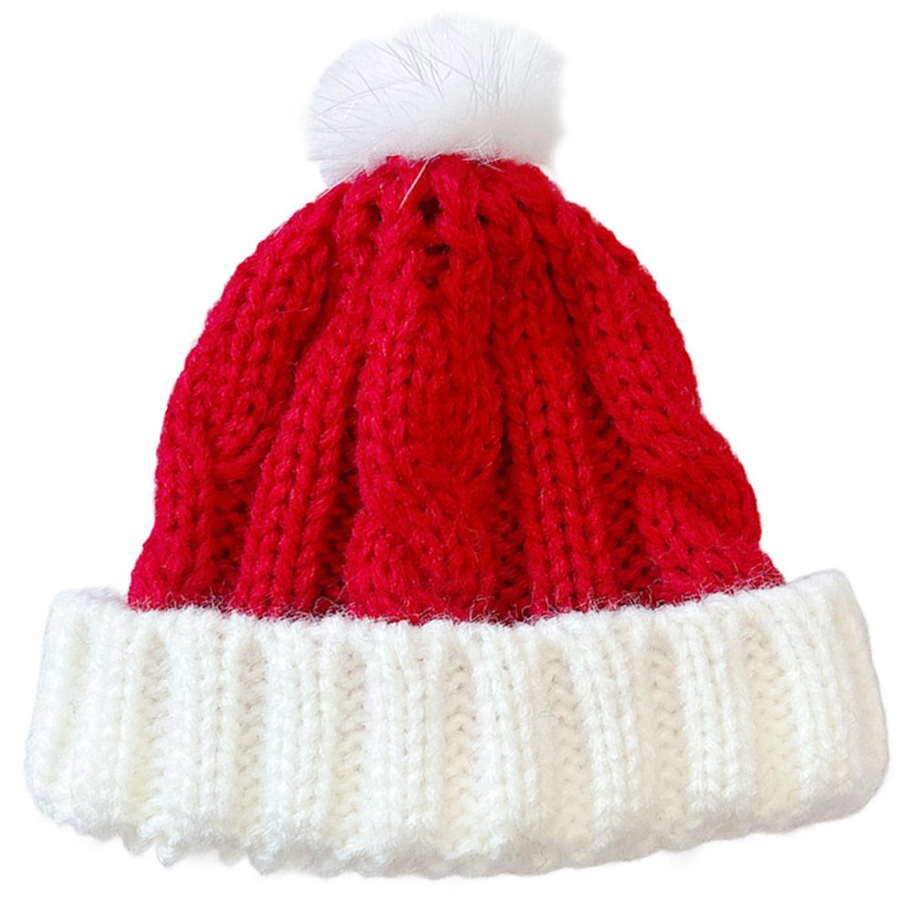 Plush Knit Hat Hat for 3.9 inches (10 cm)