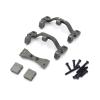 RC Upgrade Accessories for WPL C14 C24 C34 C44 B14 B14 B24 1/16 Metal Pull Rod Mount Seat and Servo Mount Bracket Decoration Replacement RC Car Upgrades Parts(Gray) view 1