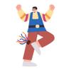 Dalgona Jegi Chagi Korean Folk Play Traditional Footbag Kicking Game (Random Color). Footbag Game for Adult, 1 PCS// view 3