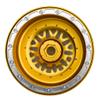 BeaxTurbo Racing Upgrade Parts CNC Aluminum Bead Lock Wheel for Losi Super Baja Rey SBR 2.0 1/6 1pcs Gold (Gold-Silver) view 4
