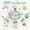 Furmubei Baby Activity Center, 3-in-1 Baby Jumper, Infant Activity Center with 360 Rotating Seat, Music, Lights, 3 Adjustable Heights, Infant Activity Jumper for 6+ Months JP2403 view 4