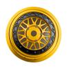 BeaxTurbo Racing Upgrade Parts CNC Aluminum Bead Lock Wheel for Losi Super Baja Rey SBR 2.0 1/6 1pcs Gold (Gold-Black) view 2