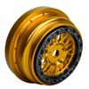 BeaxTurbo Racing Upgrade Parts CNC Aluminum Bead Lock Wheel for Losi Super Baja Rey SBR 2.0 1/6 1pcs Gold (Gold-Black) view 3
