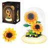 80S Sunflower Building Toy Set, 251 Pieces with Lighted Base, ABS Dust-Proof Shell, DIY Gift for Adults, Perfect for Mothers Day, Birthday, Holiday  Creative Educational Building Blocks view 1