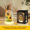 80S Sunflower Building Toy Set, 251 Pieces with Lighted Base, ABS Dust-Proof Shell, DIY Gift for Adults, Perfect for Mothers Day, Birthday, Holiday  Creative Educational Building Blocks view 2